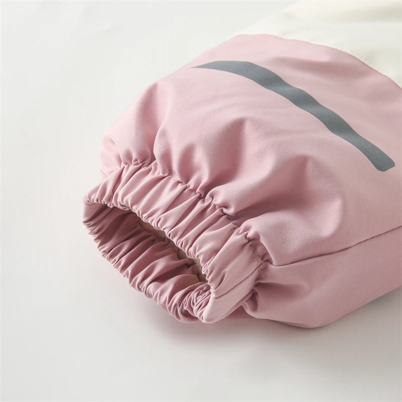 Children Winter Ski Suit Thicken Baby Jumpsuit Warm Boys Snowsuit Waterproof Hooded Fashion Baby Girls Clothes 1-5 Years