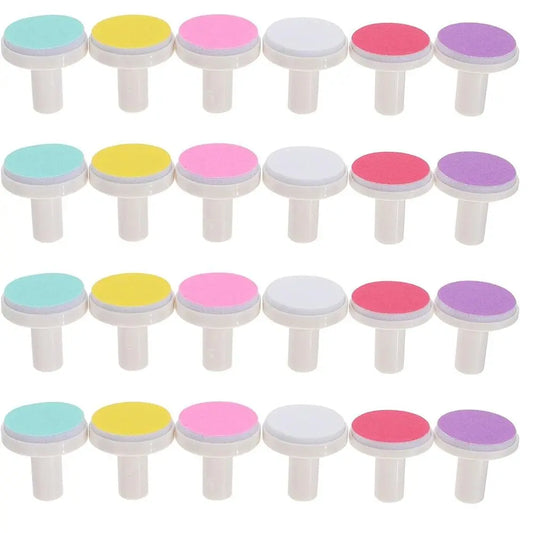 20Pcs Nail Baby File Pads Trimmer Replacement Grinding Head Pad Electric Clippers Heads Disc Sandpaper Infantnewborn Polish Toe