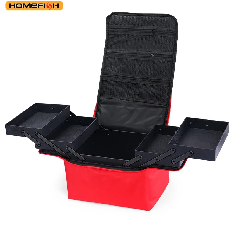 HOMEFISH Professional Cosmetic Tool Box Portable Makeup Storage Bag Semi-permanent Embroidery Workshop Kit Wholesale Beauty