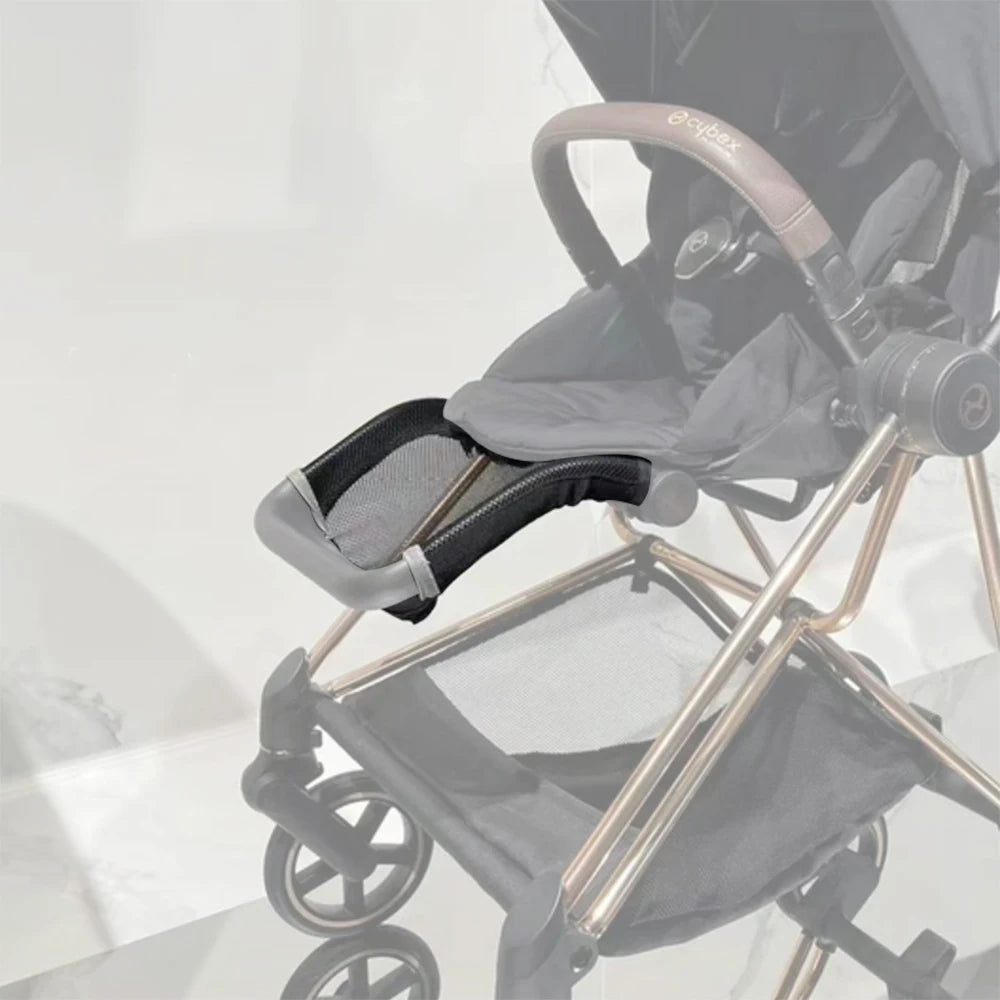 Footrest For Cybex Mios/2/3 Buggy Foot Support Net Mesh Structure With Zipper Reflective Strip DIY Baby Stroller Accessories