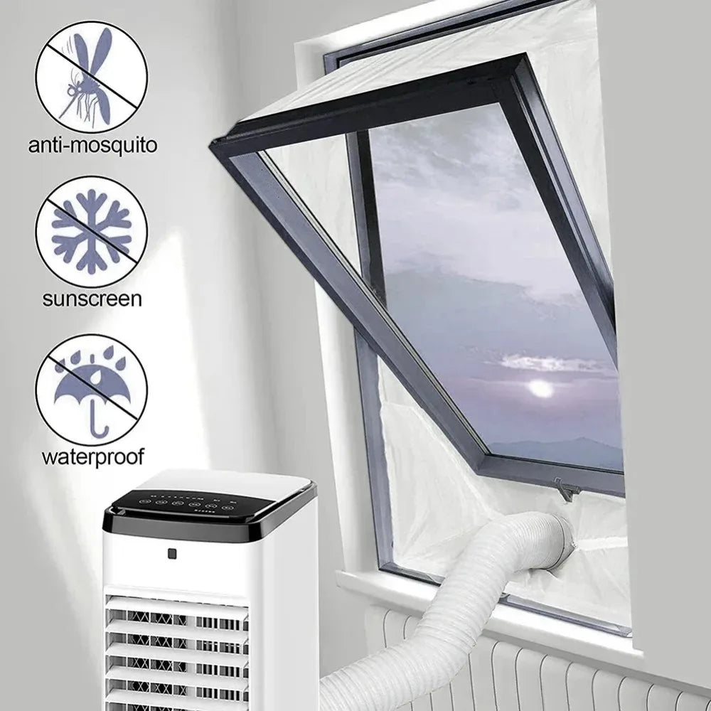 Tilt Roof Skylight Aircon Window Seal Cloth PAC Vent Hose Sealing Fabric For Inclined Skylight Mobile AC Exhaust Install Work