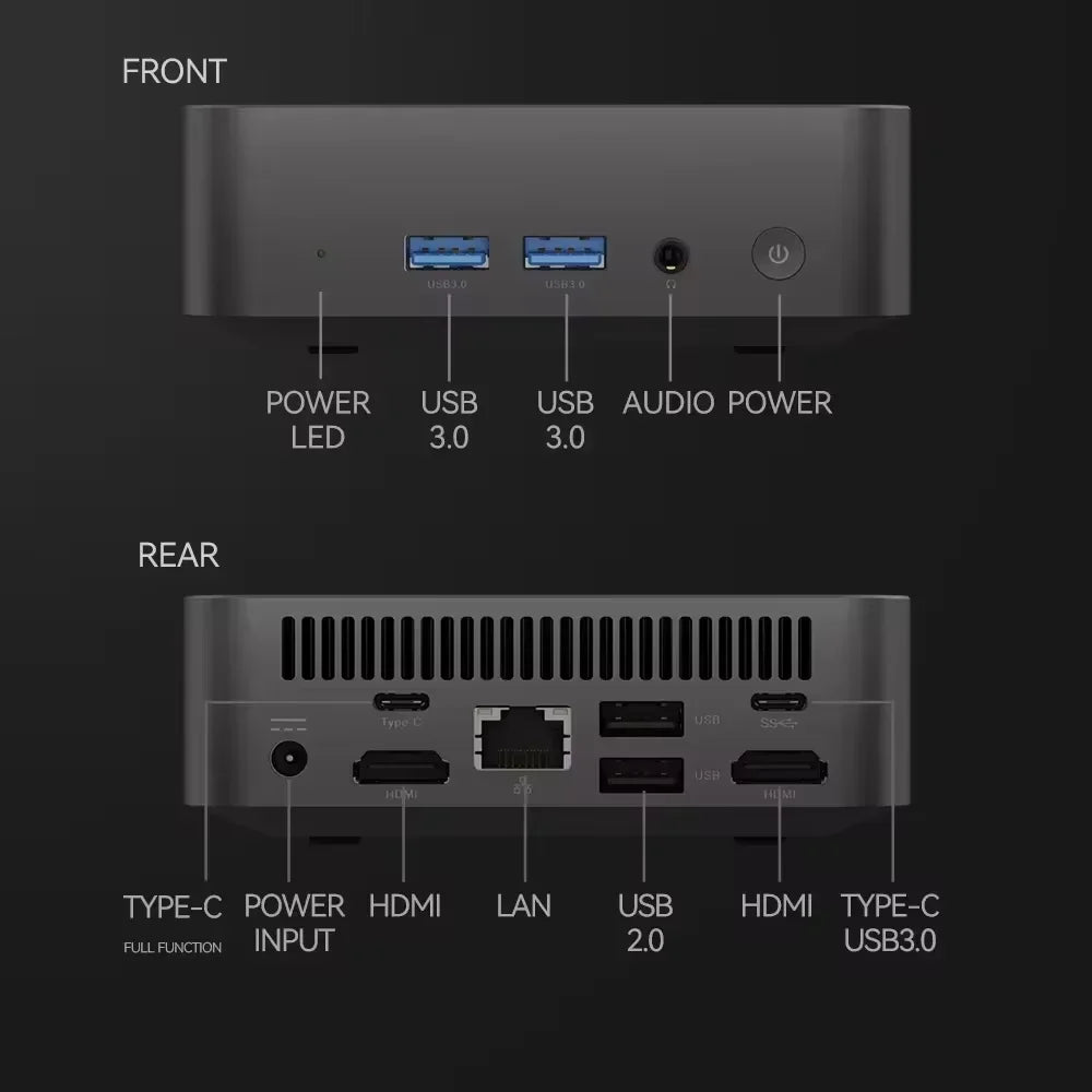 2026 Powerful Intel I9 10980HK Mini PC Windows 11 16GB DDR4 1TB SSD WiFi6 BT5.2 4K HD Compact Mini Computer for Gaming Office