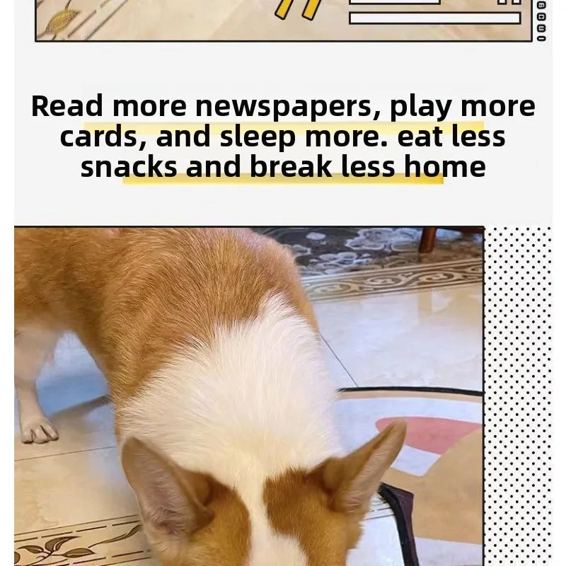 2026 New Pet Dog Sound Toys, Bite-resistant, Self-lifting Boredom Artifact, Sound Newspaper, J, Q, K, Sound Paper Toy Supplies.
