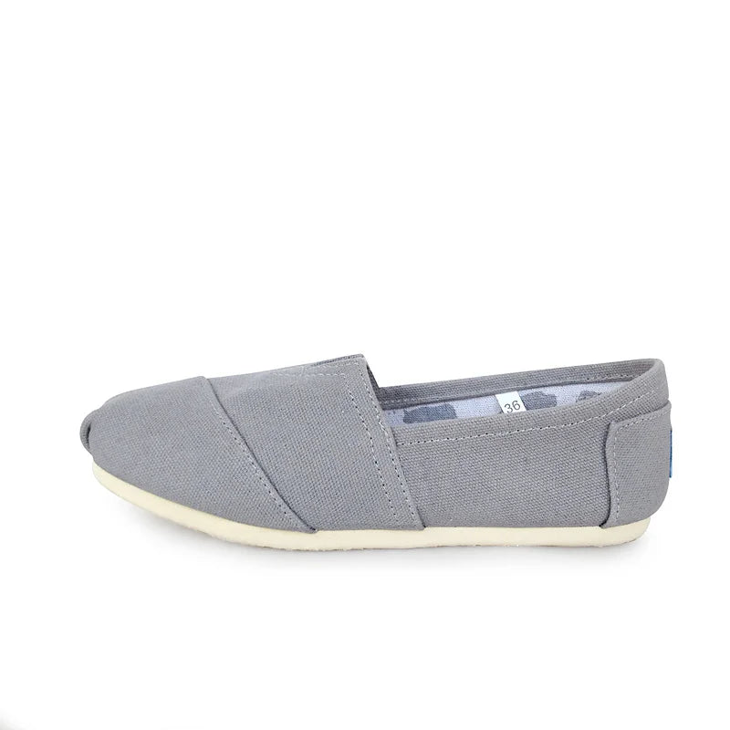 Hot Sale Classic Men Flat Shoes Comfortable Slip On Canvas Shoes Men Casual Loafers Breathable Red Plimsolls Women Walking Shoes