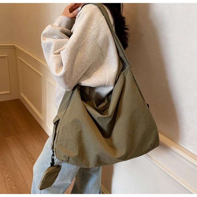 Women's Handbag Large Women Shoulder Shopper Bag Canvas Luxury Designer Cloth Tote Bags for Woman Big Female Daily Commuter City