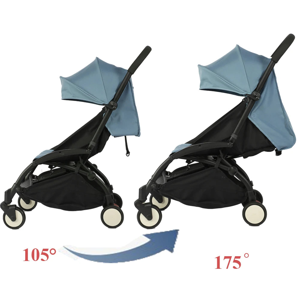 175° Stroller Hood&Seat Liner For Babyzen Yoyo Canopy Cover Cushion Fit YOYO2/YOYA Pram Sunshade 1:1 Fabric Stroller Accessories