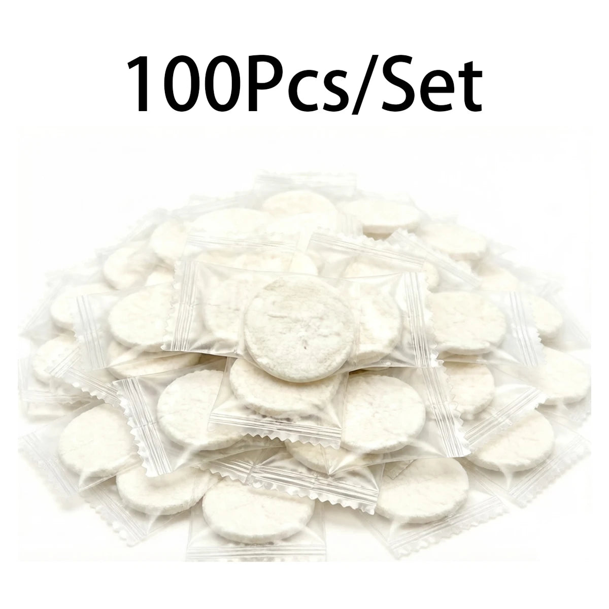 100Pcs Portable Compressed Towel Disposable Face Cleaning Soft Compressed Hand Wipe Towel Non-woven Fabric Makeup Wipes