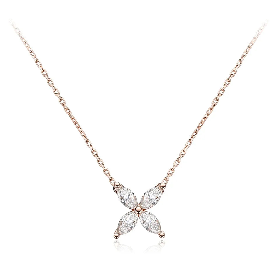 1.2 Carat D Color Moissanite Pendant Necklace for Women S925 Sterling Silver Earrings Sparkling Fine Jewelry Set Wedding Gift