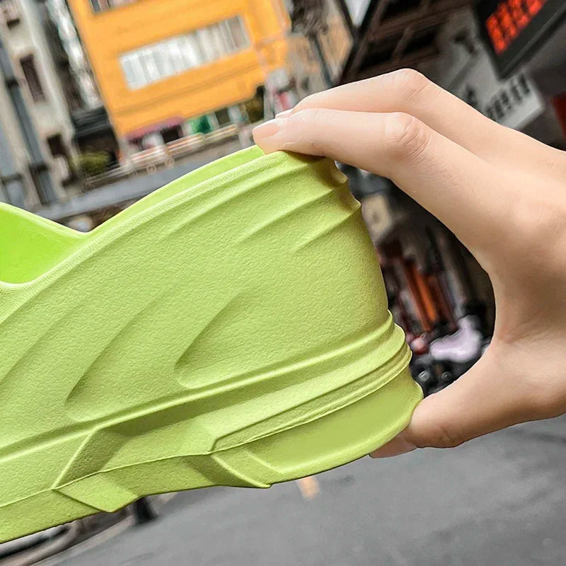 Outdoor Ladies Sandals Women Platform Flip Flops Slippers Height Increasing 8cm Summer Fashion Open Toe White Zapatos Mujer