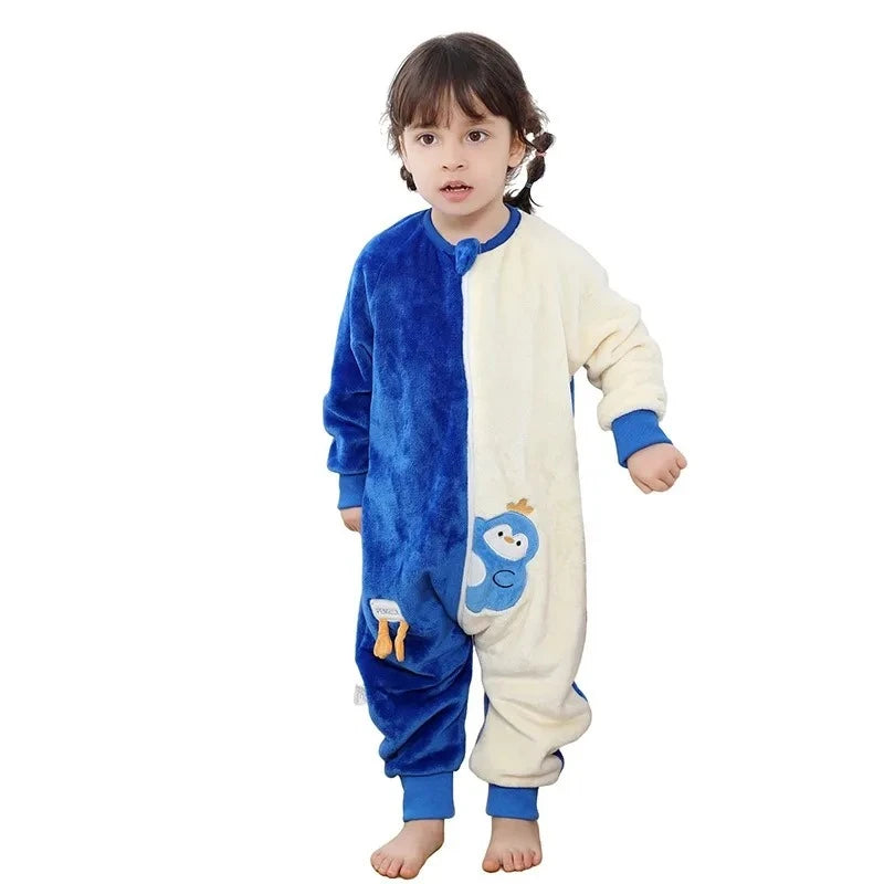 Kids Animal Dinosaur Kigurumi Costume Cosplay Cartoon Jumpsuit for Children Halloween Christmas Girls Boys Hooded Pajamas Onesie
