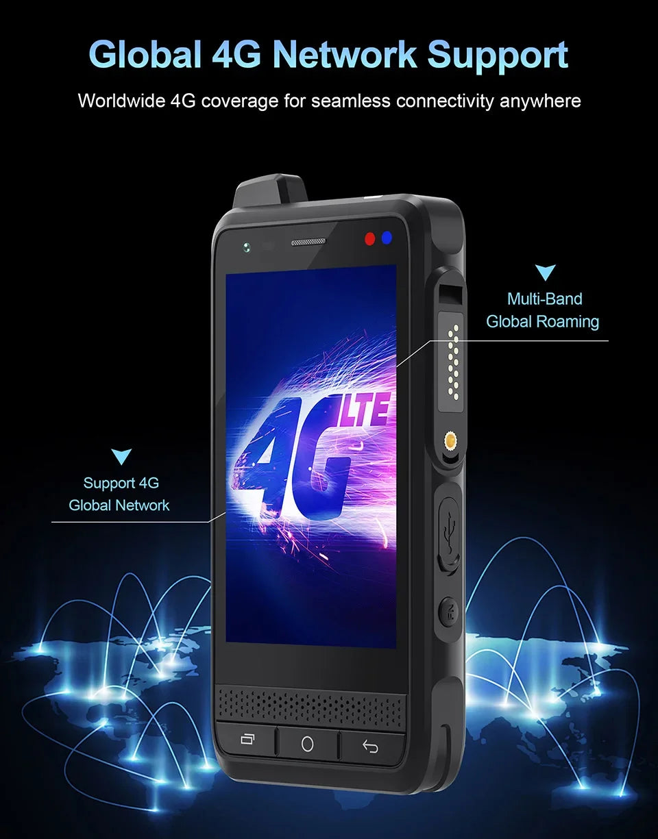 NEW Global Edition UNIWA F400 4G Zello Walkie Talkie Smartphone 4" Android15 5.0MP 13MP 4GB+64GB 4350mAh 15W PoC Radio SOS NFC