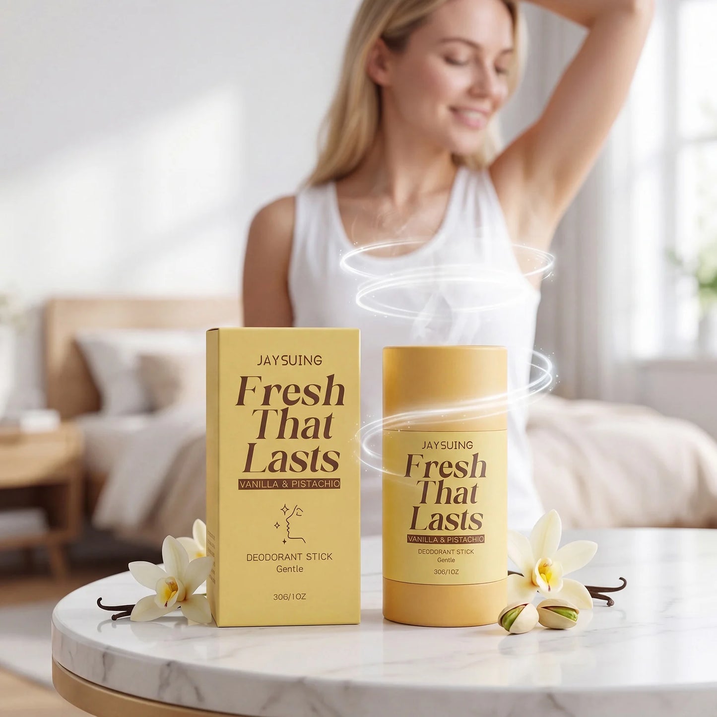 Vanilla Deodorant Antiperspirant Remove Underarm Body Bad Odor Refreshing Lasting Aroma Anti Sweating Portable Perfumed Stick