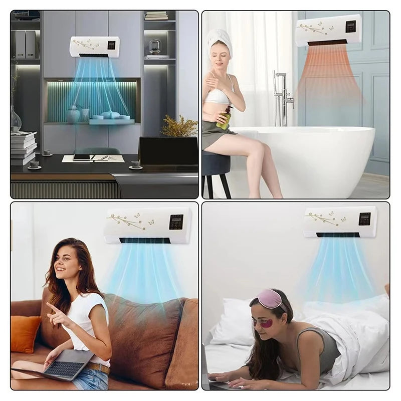 Wall-mounted Air Conditioner Fan and Heater RV Air Conditioner Fan Heater Combo Split Portable Ductless Air Conditioner
