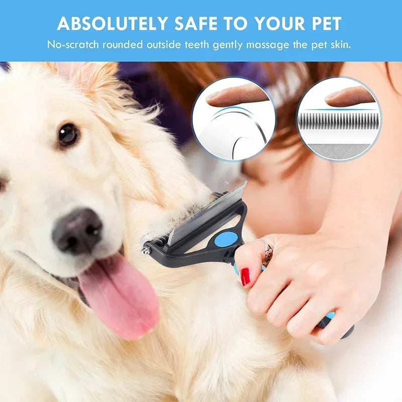 Pet Grooming Comb Cat Grooming Knot Opener Fine Toothed Hair Brush Dog Hair Removal Comb