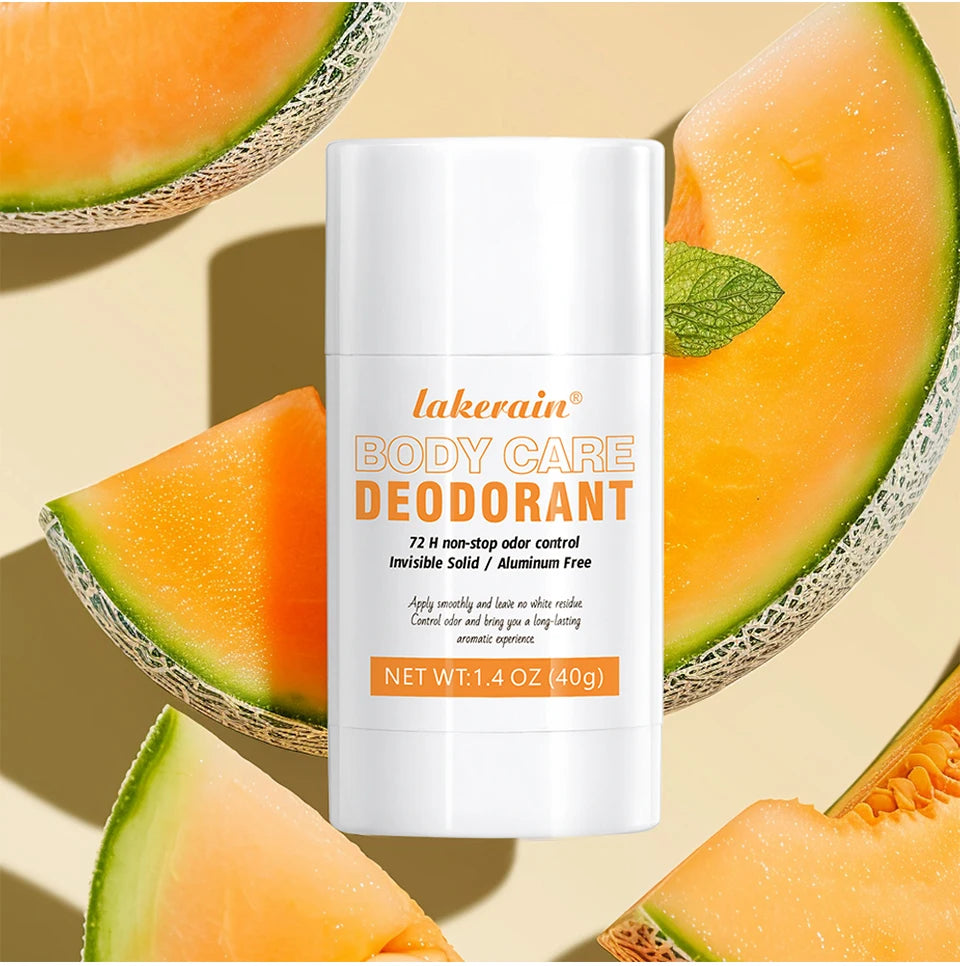 Lakerain Body Care Deodorant Long-Term Odor Control Natural Ingredients Aluminum-Free Sweet Fruity Aroma  Full Body Deodorant