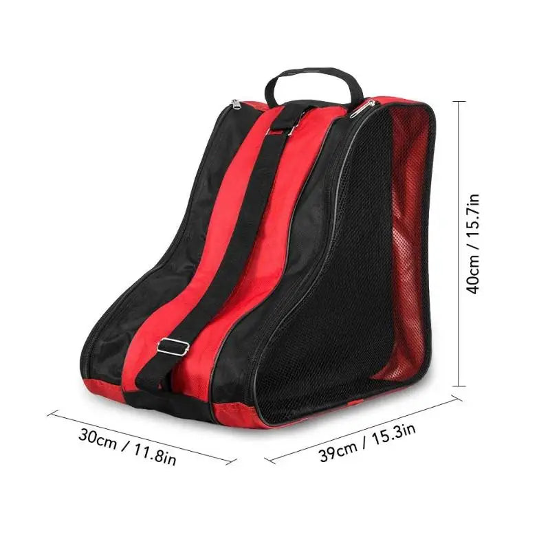 Breathable Skate Carry Bag Case 3 Layers For Kids Roller Skates Inline Skates Ice Skates Skate Carry Bag Skate Carry Case