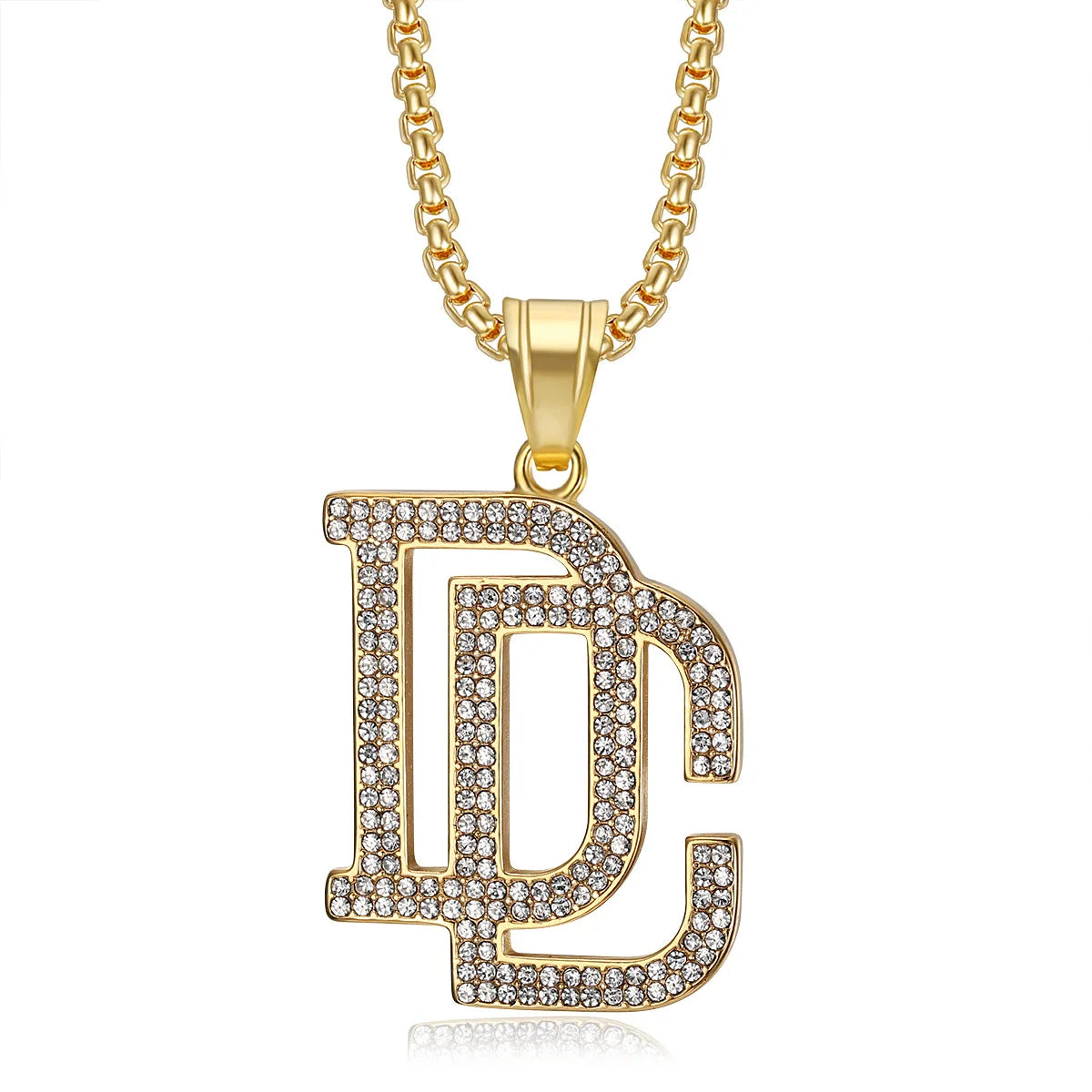 2025 New Fashion Men's Stainless Steel Zircon Dream Catcher Pendant Necklace, Hip Hop Punk Party Fashion Jewelry