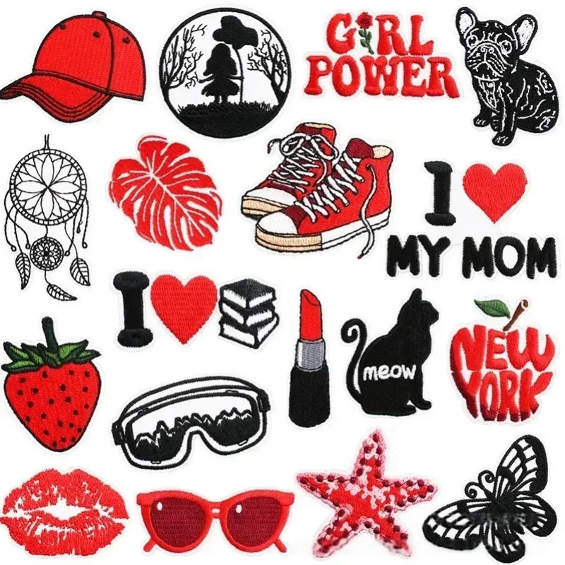 Halloween Themed Style Embroidere Costume Punk DIY Sewing IronCostume Hot Stick Patch