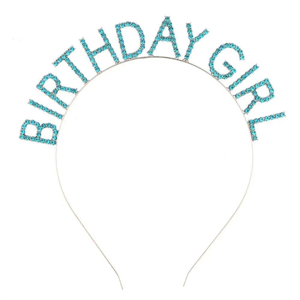 Fashion Metal Alloy Women Hair Hoop Birthday Girl Headband Birthday Party Tiara Princess Crown