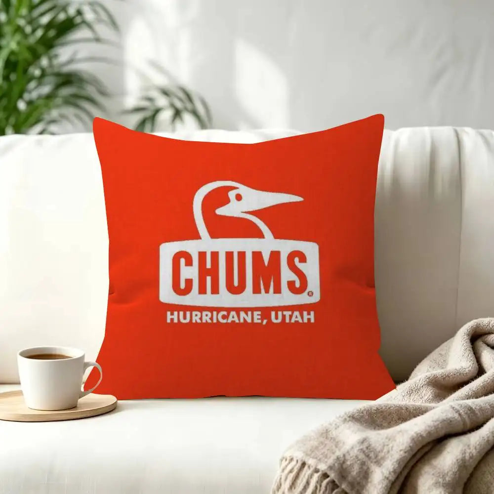 Fashion C-Chums-s Cushion  Decorative Polyester Throw Pillow Cover Square Suitable for Home Office Coffee Shop Decor
