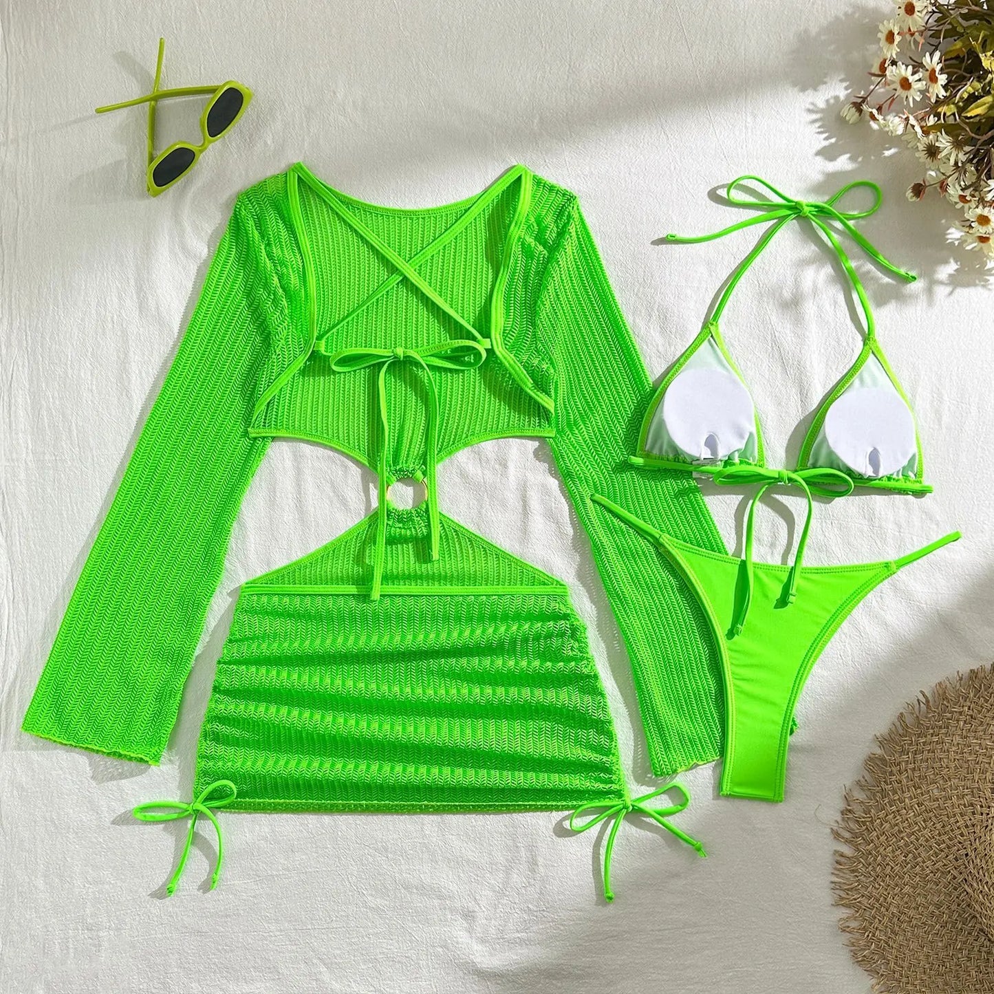 2026 Sexy Bikinis Female Swimsuits Women's Three-Piece Swimwear Beach Swim Wear Bathing Suits Brazilian Bikini Set Pool Bather