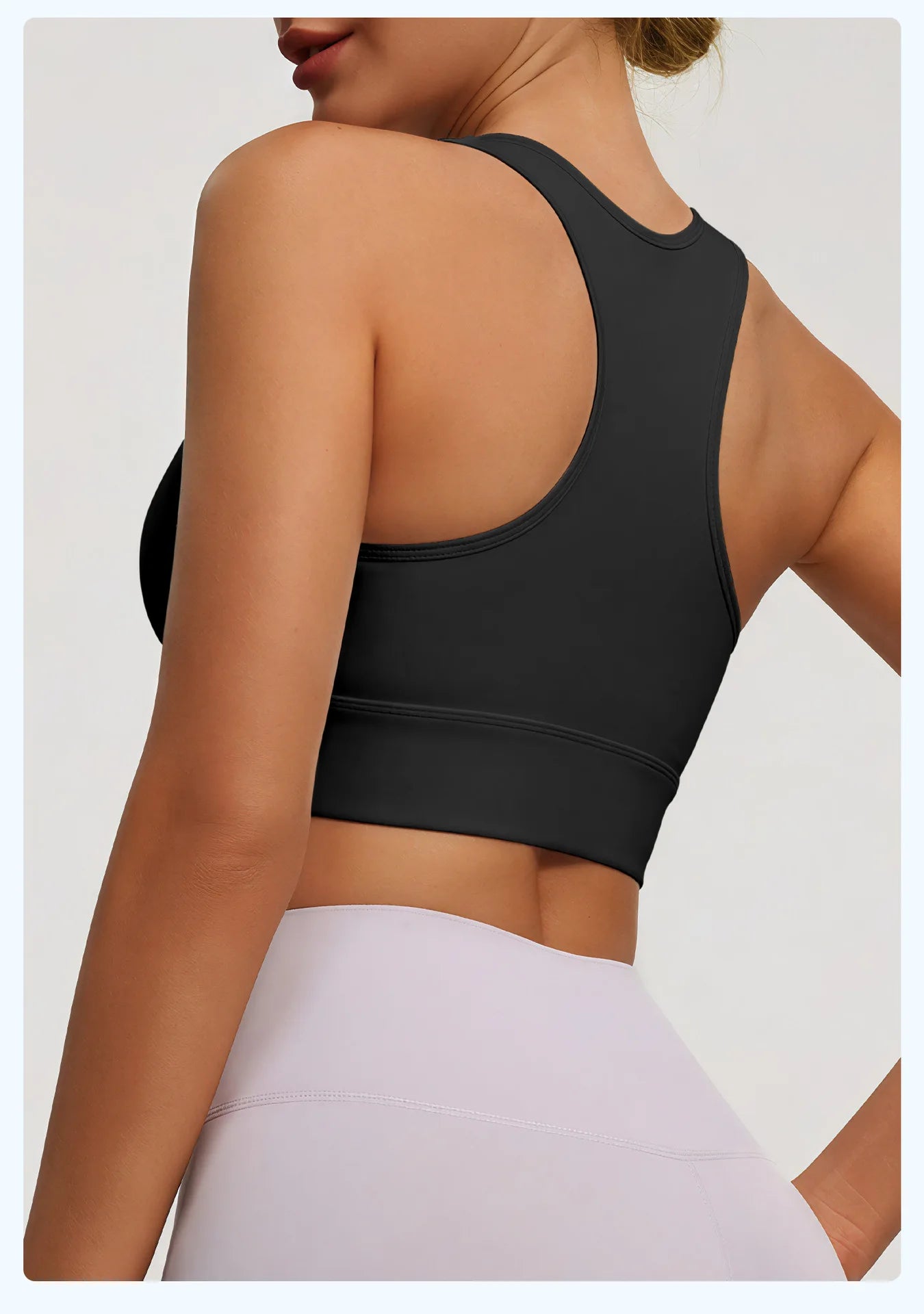 New Women's Sports Yoga Tank Top Halter Neck, Sexy Running Bra with Built-in Pads High-Intensity Shock-Absorbing Bra Tennis L