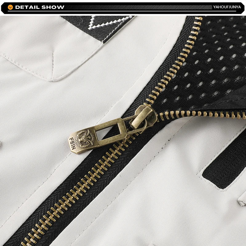 2026 New Summer Men Sleeveless Outdoor Cargo Leisure Lapel Vest Men Pocket Solid Color Fishing Camping Thin Vest Male Waistcoat