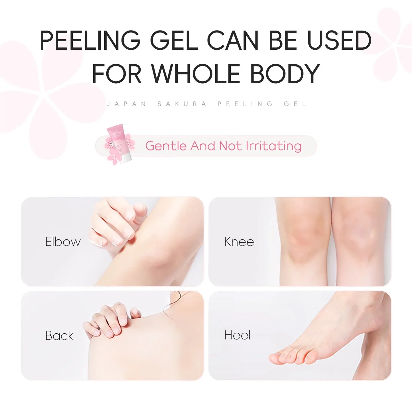 LAIKOU Sakura Face Peeling Gel Facial Exfoliation Cleans Pores Moisturizing Oil Control  Facial Scrub Skin Care 60g