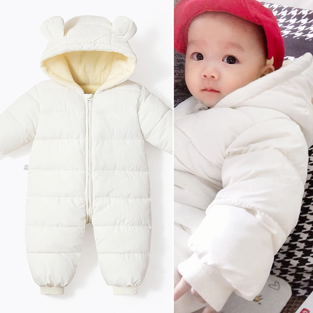 LPATTERN Toddlers Winter Romper,Hood Windproof Babies Jumpsuits,Infant Boys Overalls,Girls Sonwsuits,Warm Children's Outfits