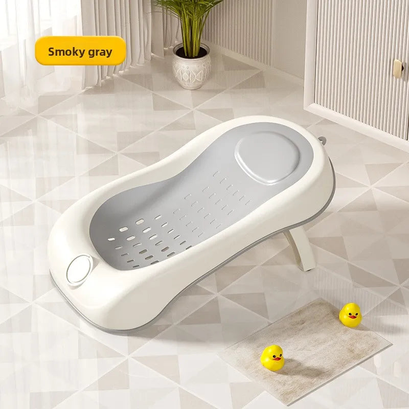 Parent Helper Universal Non-Slip Bath Net, Newborn Bath Lying Rack Baby Convertible Sit-Lie Bath Bed Temperature Sensing