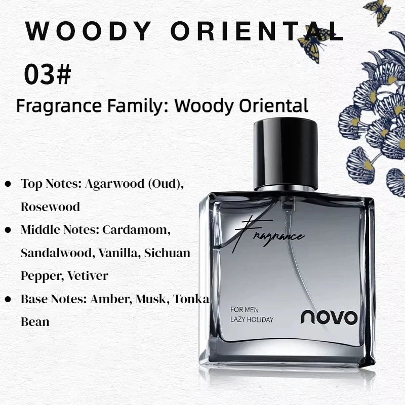 Business Men's Perfume Lasting Fragrance Fresh Temptation Natural Wood Fragrance Holiday Date Highend Gift For Boyfriend Perfume