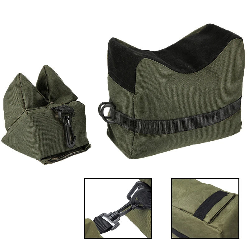 Tactical Gun Rest Bag Support Stand Outdoor Shooting Sandbag Unfilled Front Rear Gun Bag Airsoft Hunting Accessories