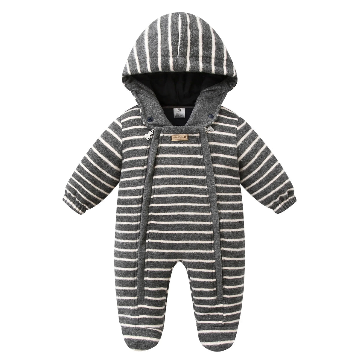 Ircomll New Winter Autumn Infant Newborn Rompers Composite Wool Inside Fleece Girls Boys Jumpsuit Kids Jacket Children Coat