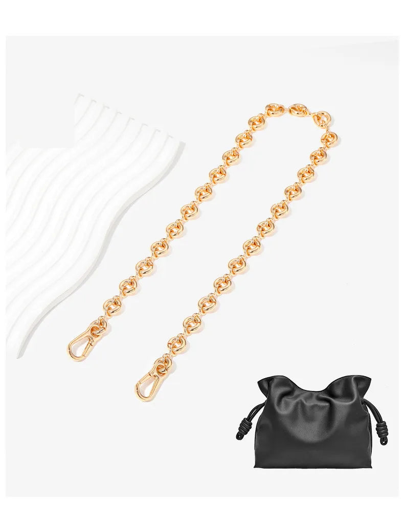 New Women Replaceable Alloy Bag Chain Strap Detachable Purse Handbag Bag Straps Resin Crossbody DlY Shoulder Bag Accessories