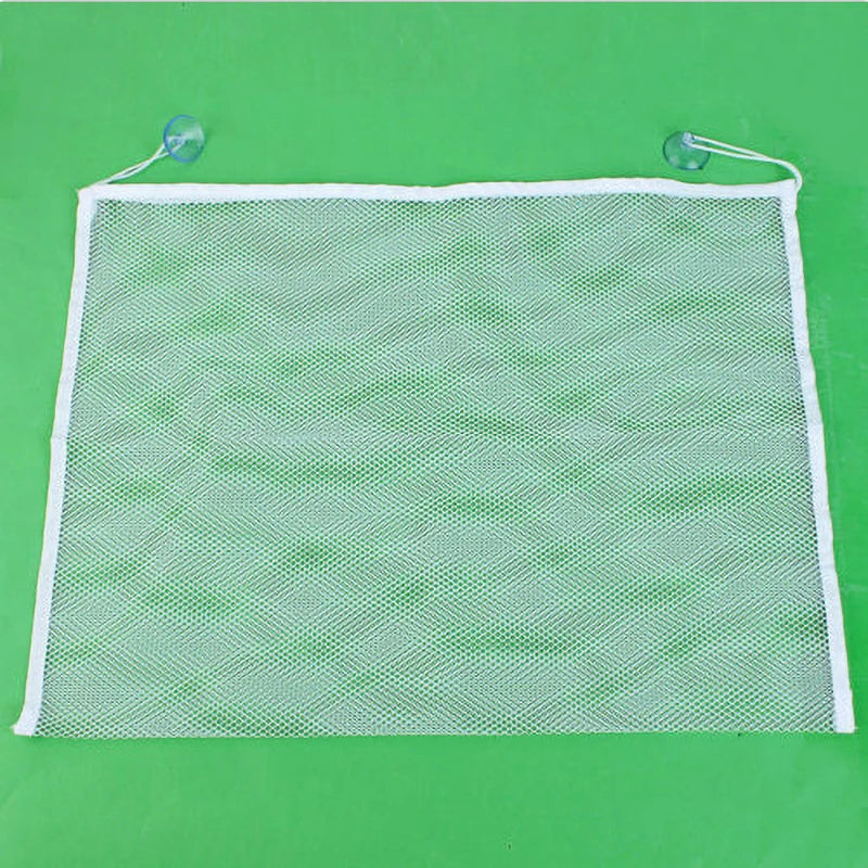 Baby White Square Bath Toy Organizer with Strong Suction Cups Bathroom Mesh Net Game Bag Drying Shower Products Clothes Storage