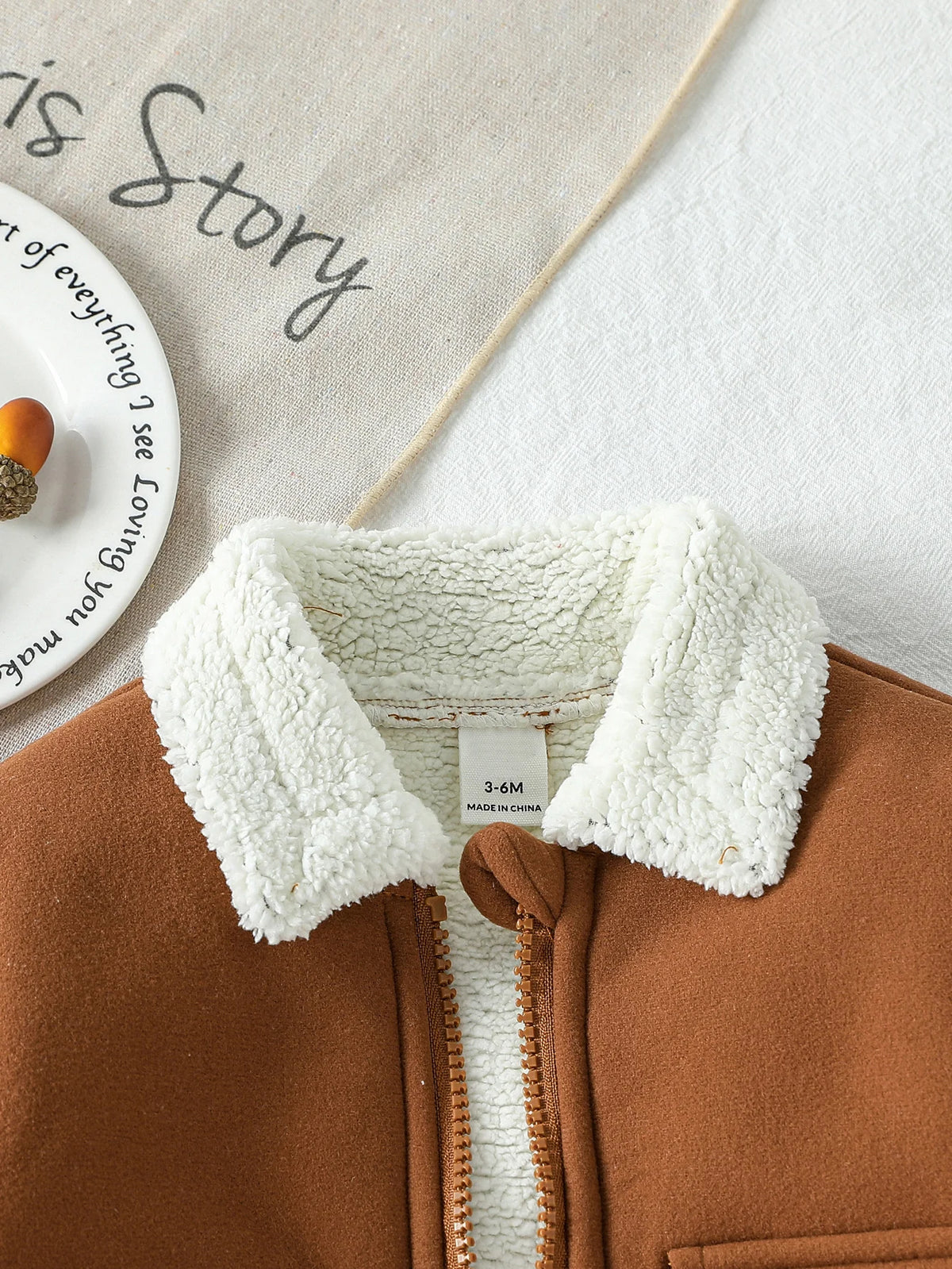 2025 Baby Boys Autumn Winter Long Sleeve Warm Jackets Fashion Fleece Outwear Korean Zipper Thickness For 1-3Y Clothes Coat