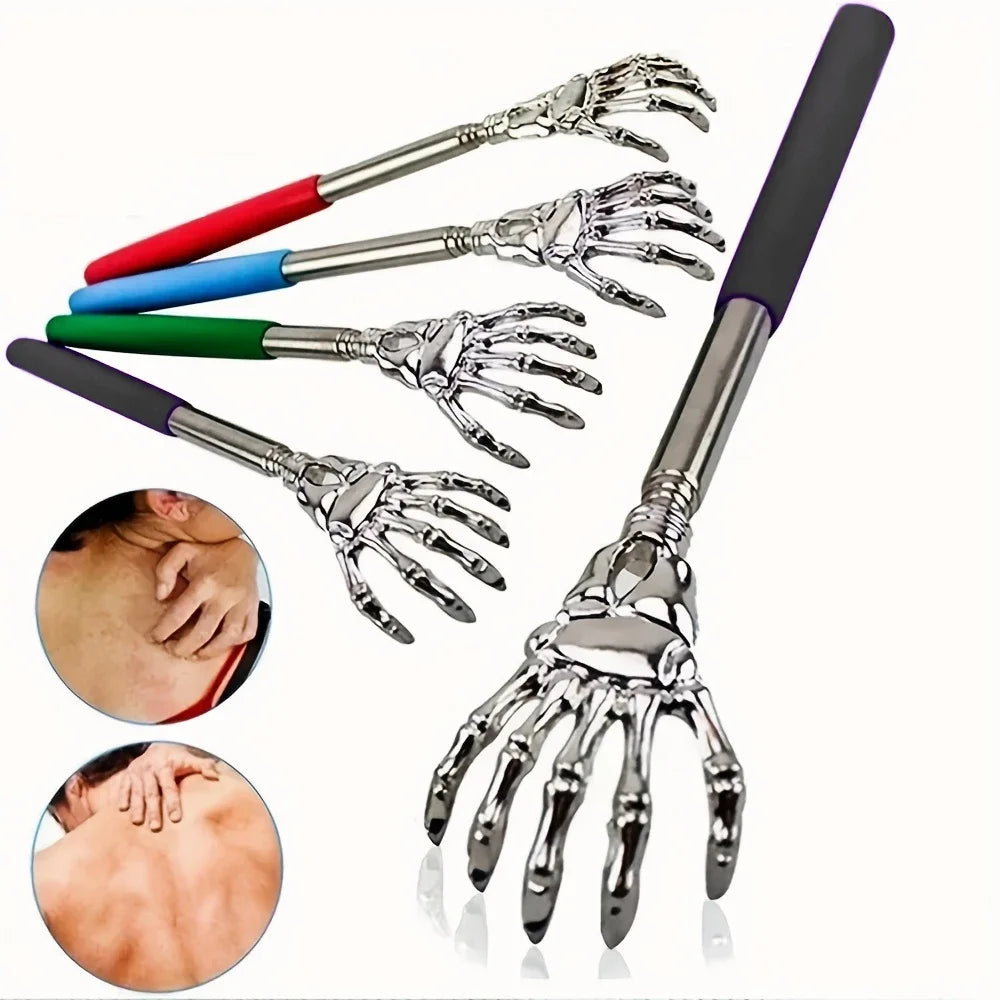Portable Stainless Steel Telescopic Back Scratcher Extendable Scratcher Back Massager Tool For Blood Circulation Relax Health