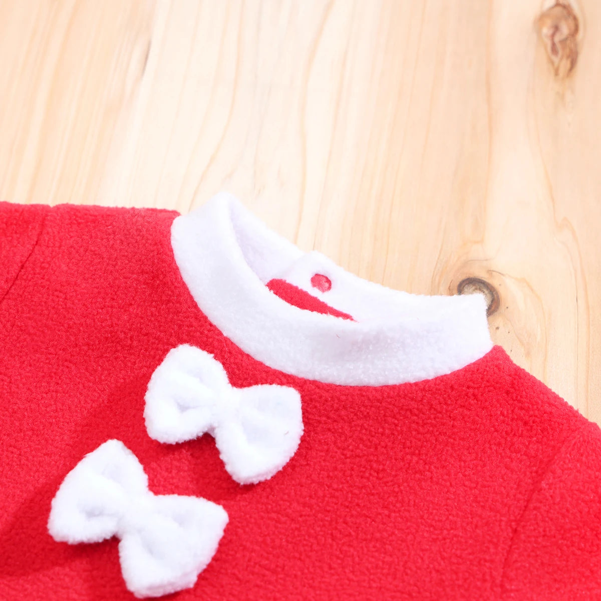 IURNXB Infant Baby Girl Dress with Hat Socks Christmas Outfits 3pc Set Cute Santa Claus Long Sleeve Princess Skirt Dresses 0-18M