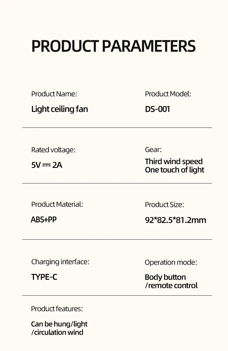 Ceiling Fan Portable Camping Tent Ceiling Canopy Fan 8000mah Rechargeable Wireless Fan Air Circulators with Remote Control Light