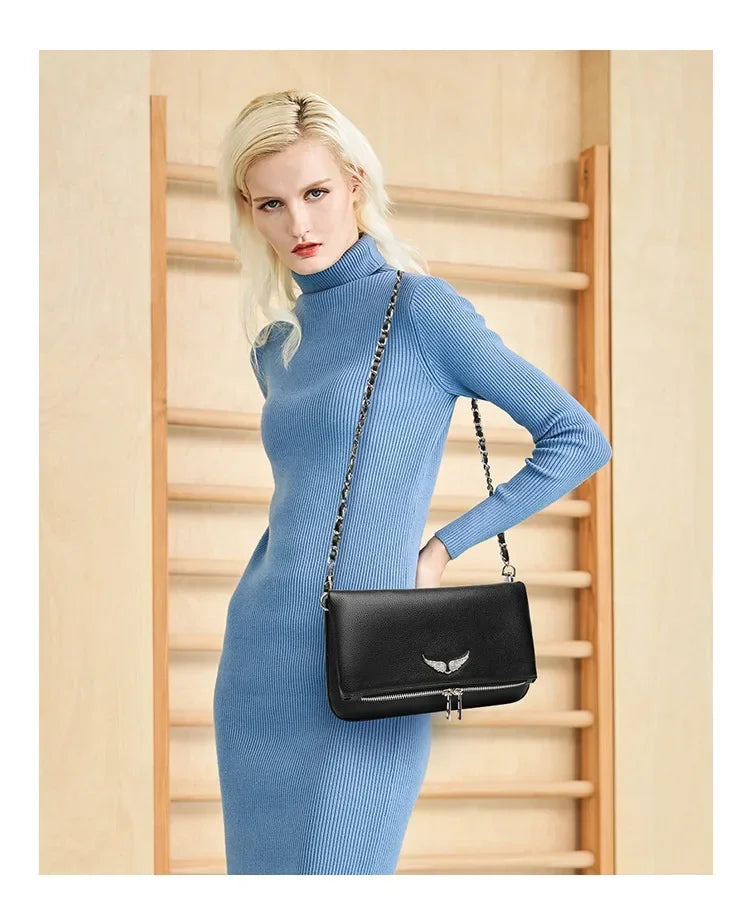 Wing Mini Square Bag for Women, 2026 Fashion Underarm Shoulder & Crossbody Bag, Cute Small Purse, Versatile Chic Handbag