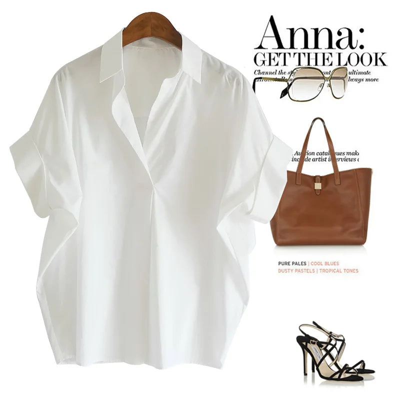 Women Summer Tops Tees Sexy Vintage Blouse Chiffon Ruched Short Sleeve Shirt Ruffles T Shirts Loose Casual Tees