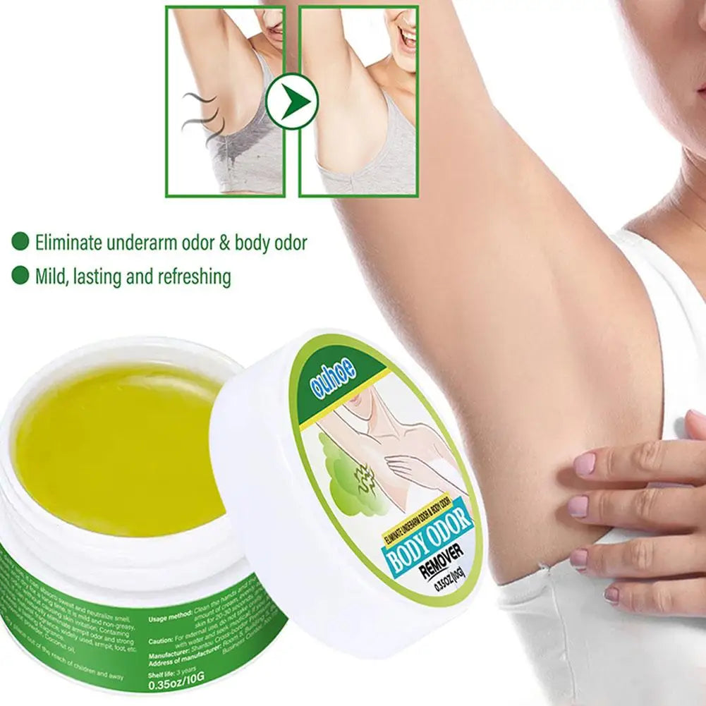 1/3/5pcs Natural Extract Plant Underarm Deodorant Cream Summer Deodorant For Sweat And Odor Removal Bad Smell Treatment 10g