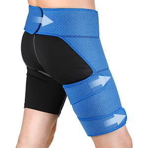 Hip Support Brace & Groin Bandage – Targeted Relief for Thigh, Hamstring, Pulled Muscle, Arthritis, Bursitis & Sciatica