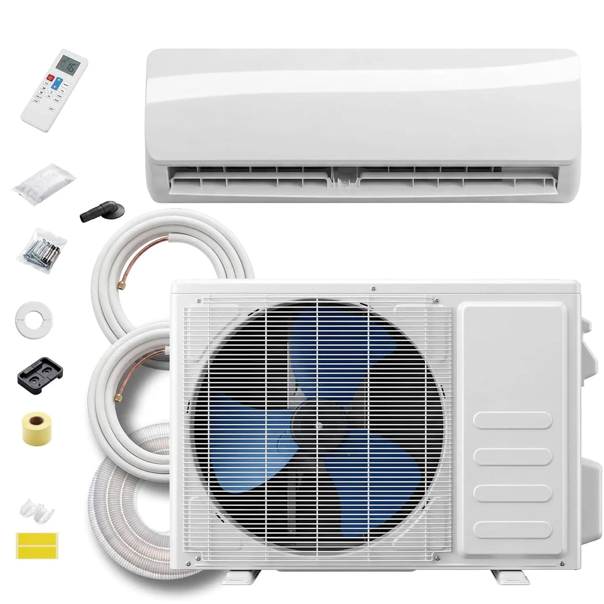 18,000 BTU Mini Split AC Heating System, 17 SEER2 230V Ductless Mini Split Air Conditioner with Heat Pump, Quiet 29dB &, Custom