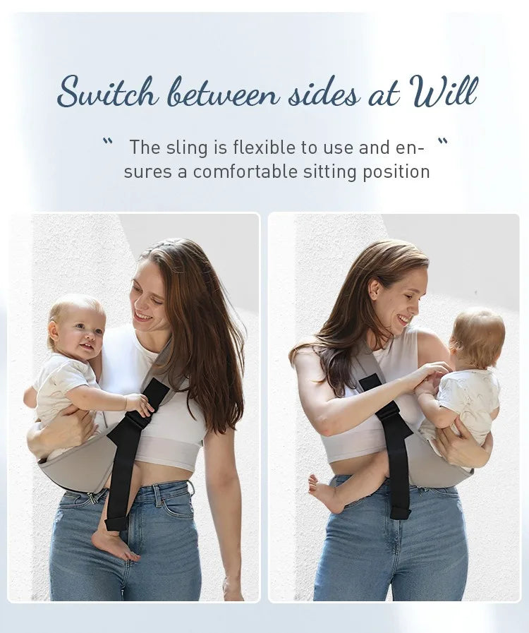 PANGDUBE Baby Carrier Sling with Hip Seat Ergonomic Design Breathable Mesh Newborn to Toddler Waist Support Hands-Free