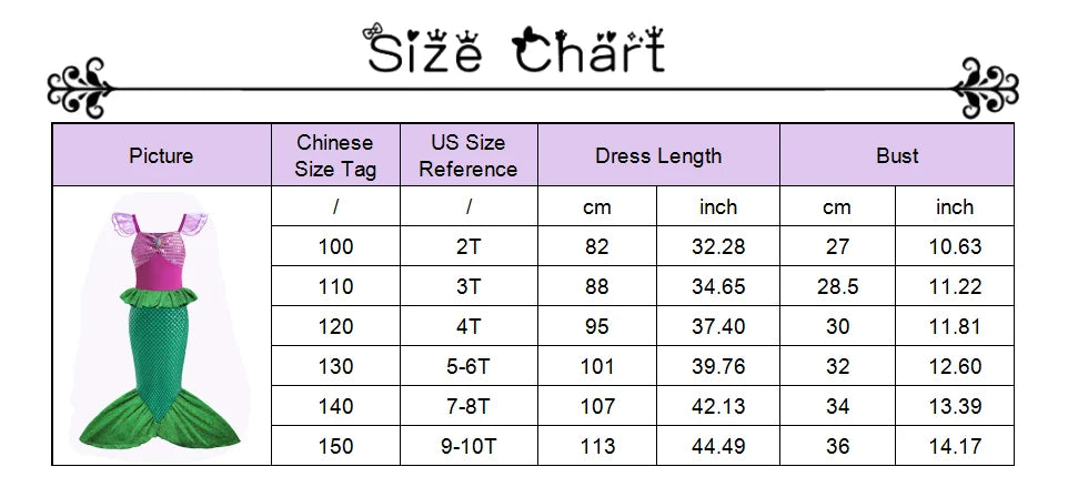 Halloween Birthday Carnival Princess Costume Dress Elsa Anna Snow White Aurora Moana Rapunzel Mermaid Belle for Girls 2-8Y