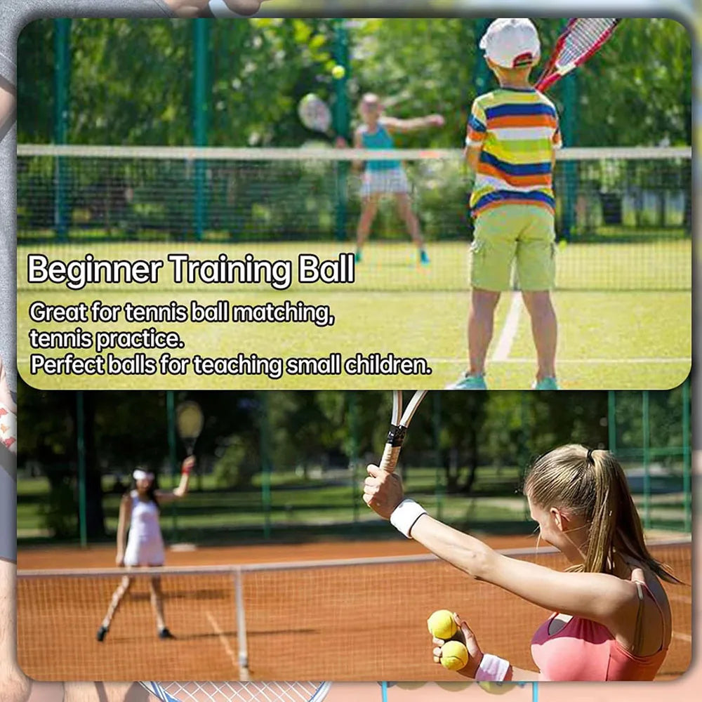 6/12 Pack Tennis Balls for Beginner High Elasticity Practice Tennis Balls with Mesh Bag for Pet Dog Training, Catching