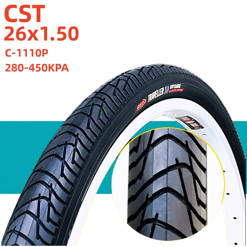 CST 26x1.5 Bike Tire 26x1.50 26" 40-559 Road MTB Bike Tire Mountain Bike Tyre For Cycling Bicycle Tires