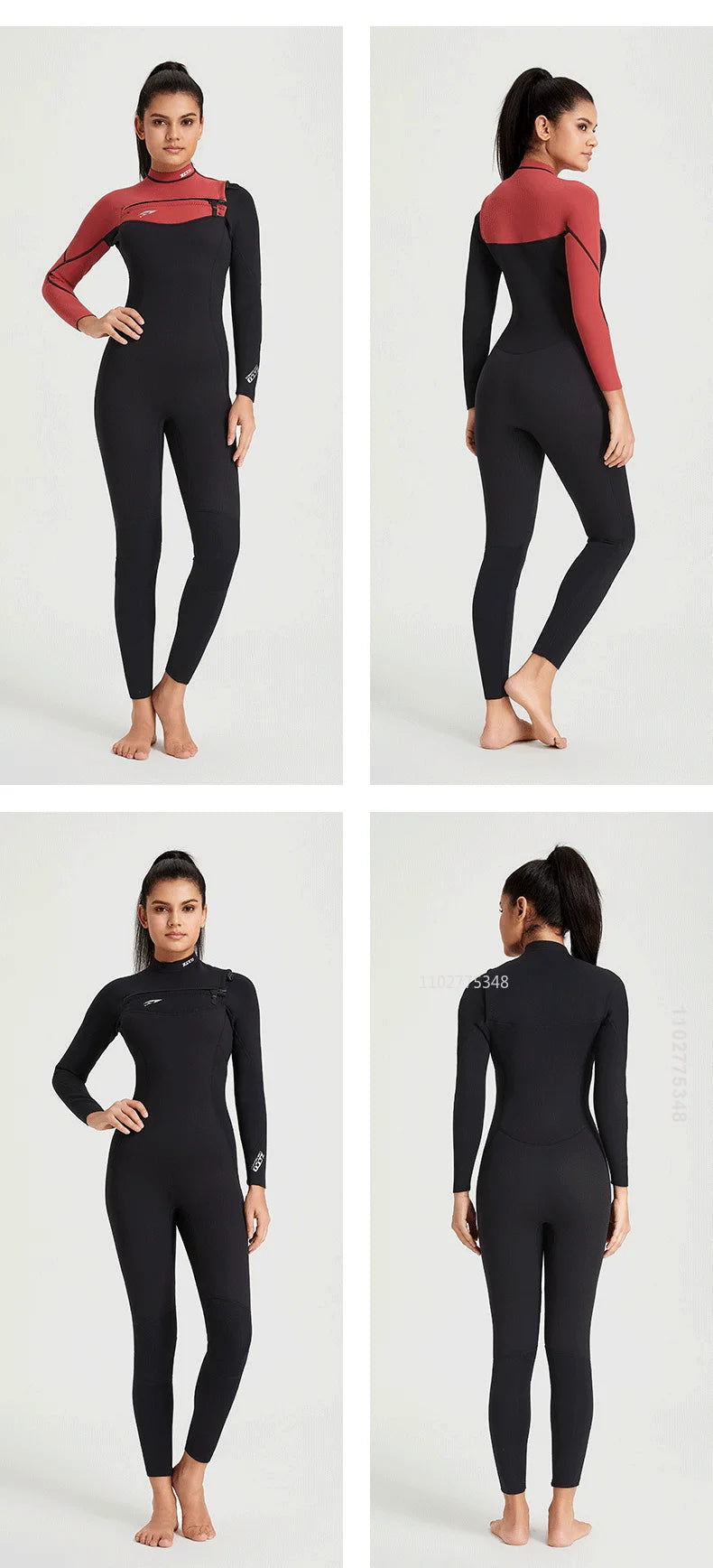 3mm/2mm Neopreno Men Women Wetsuit One-Piece Swimsuits Snorkeling Kayaking Wet Suit Surfing Scuba Diving Suit Fishing Kitesurf