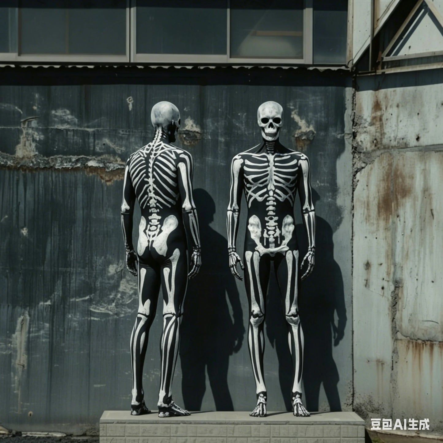 Halloween Death Horror Costume Skeleton Bodysuit Skull Steampunk Skeleton Cosplay Jumpsuit Gloves Mask Party Clothes Women Men